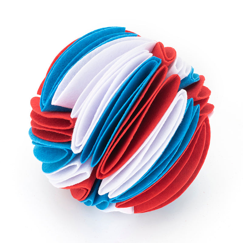 Foldable Dog Snuffle Ball – Interactive IQ Training Toy