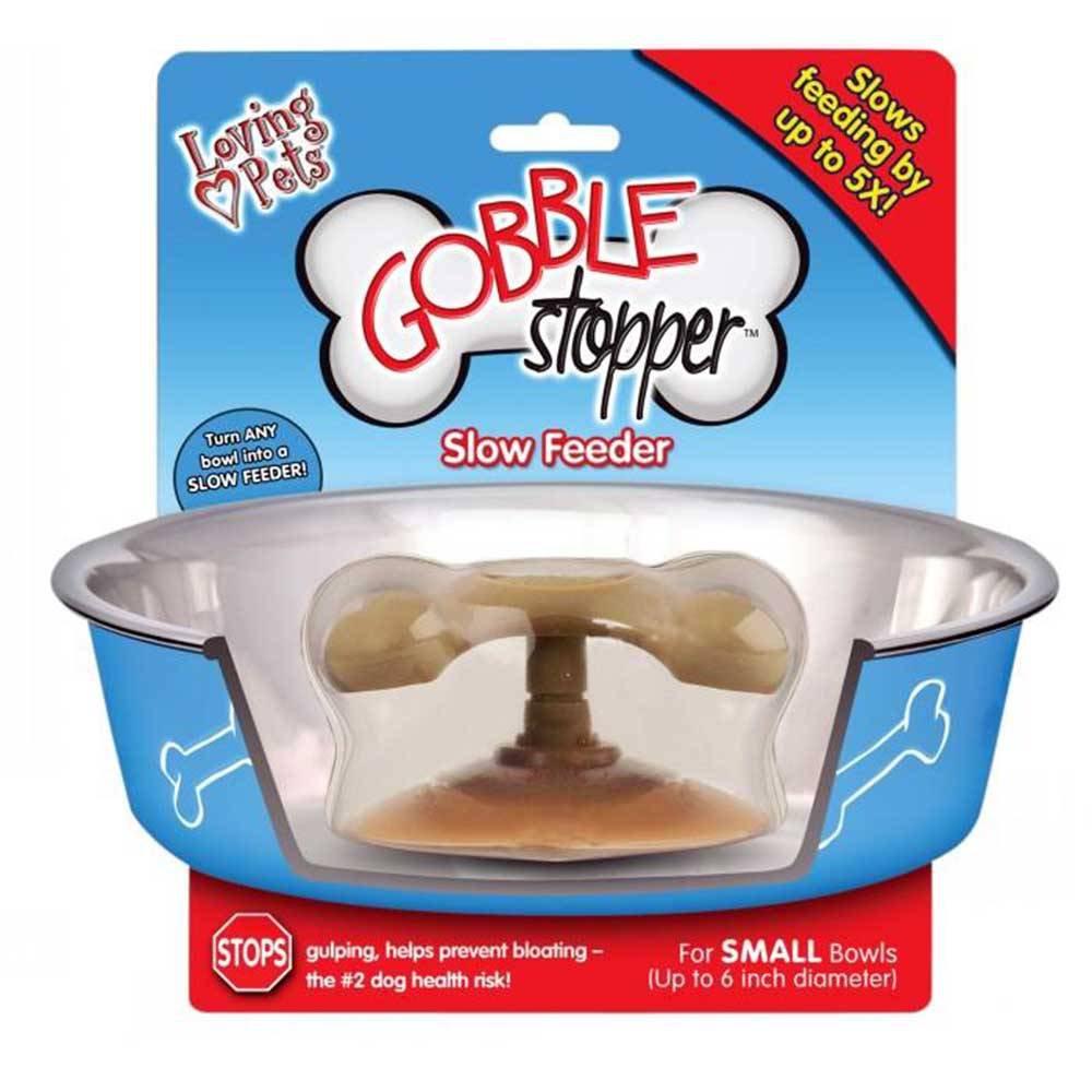 Loving Pets Gobble Stopper Slow Feeder for Dogs – Works in Any Bowl