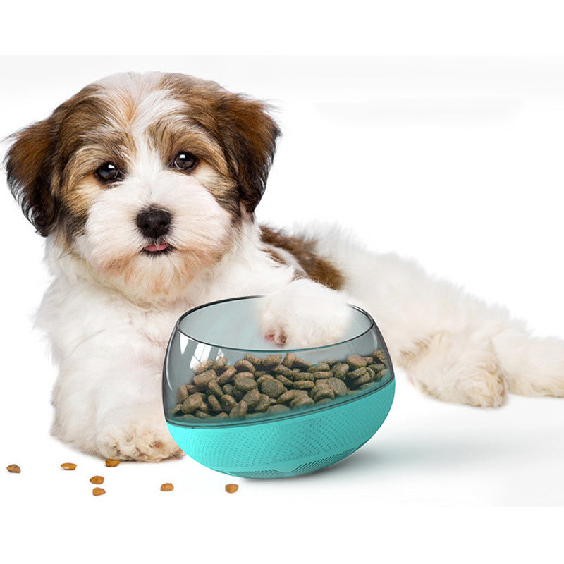 Space Capsule Slow Feeder Bowl for Dogs & Cats – Anti-Gulp Tumbler Design