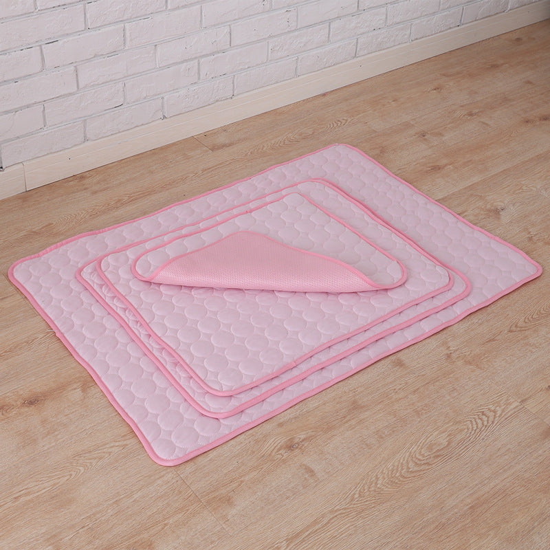 Ice Silk Pet Cooling Mat – Summer Portable Pad for Dogs & Cats