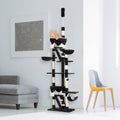 PawHut Huge Cat Tree – 94" to 102" Floor-to-Ceiling Cat Condo with Scratching Posts