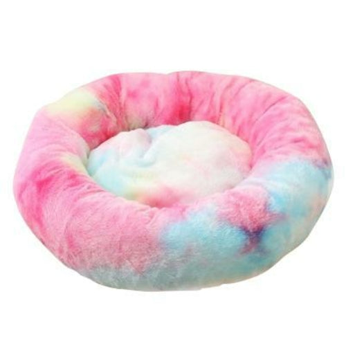 Donut Cuddler Round Dog Bed – Ultra Soft Calming Pet Kennel