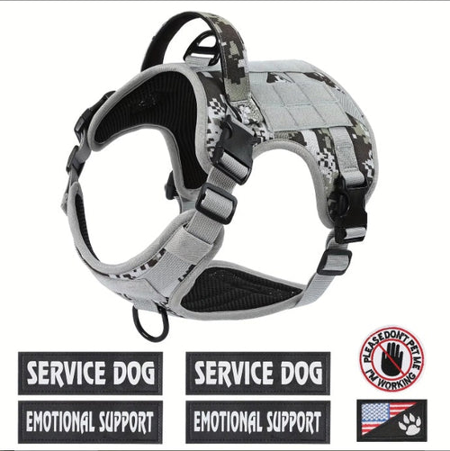 Tactical Service Dog Harness Vest – Adjustable, Breathable & Durable
