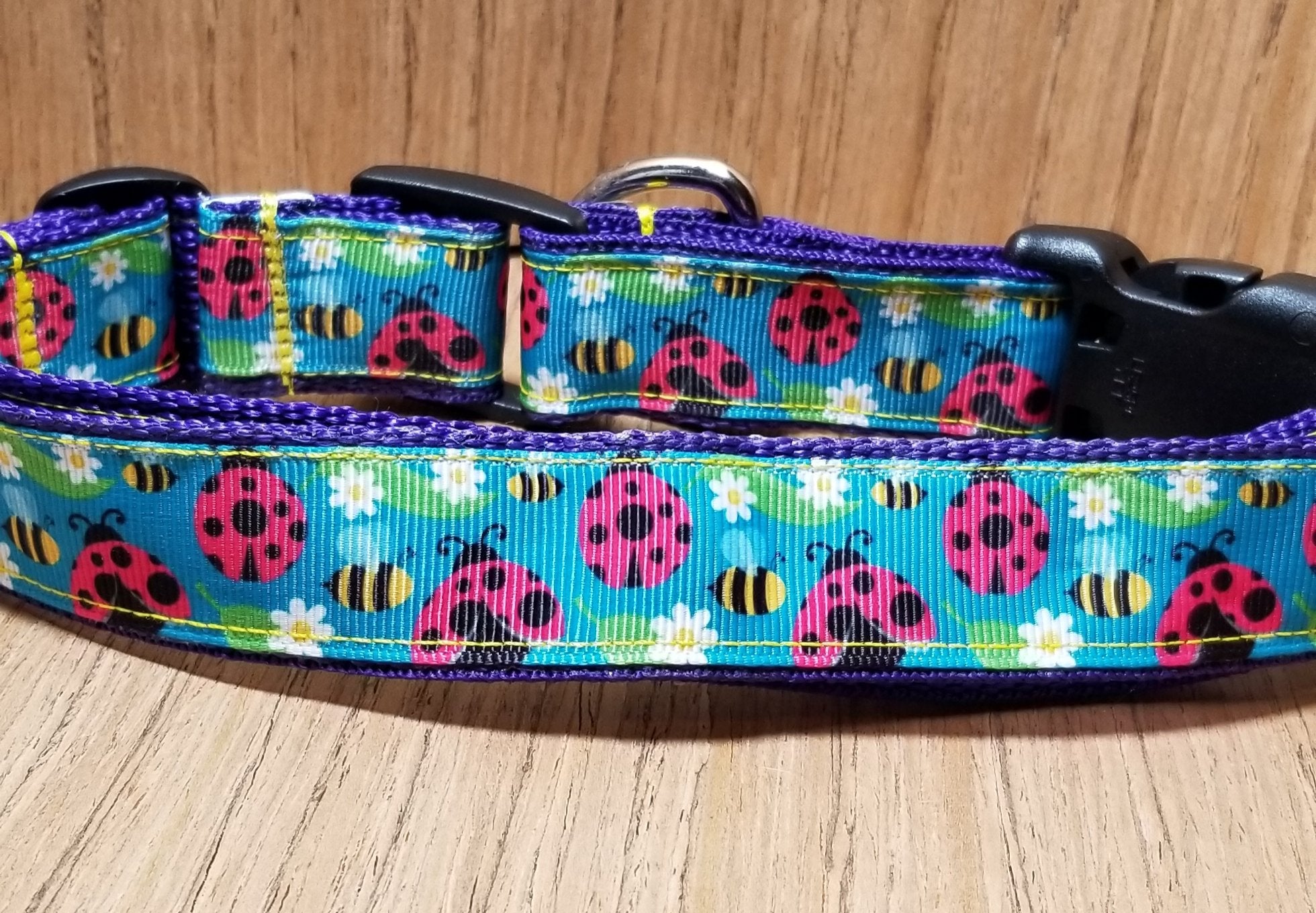 Ladybug Print Dog Leash - Large (6 ft)