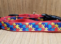 Autism Puzzle Pieces Martingale Dog Collar – Medium & Large