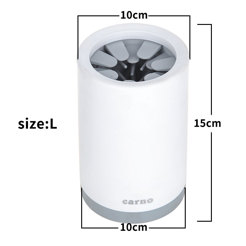 Portable Pet Paw Cleaner Cup with Soft Silicone Comb