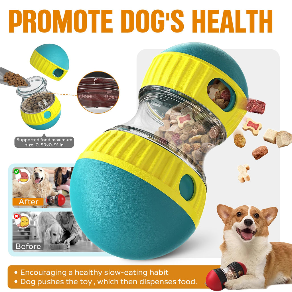 Dog Puzzle Toy – Adjustable Treat Dispensing Ball | Slow Feeder & Enrichment Toy for Dogs