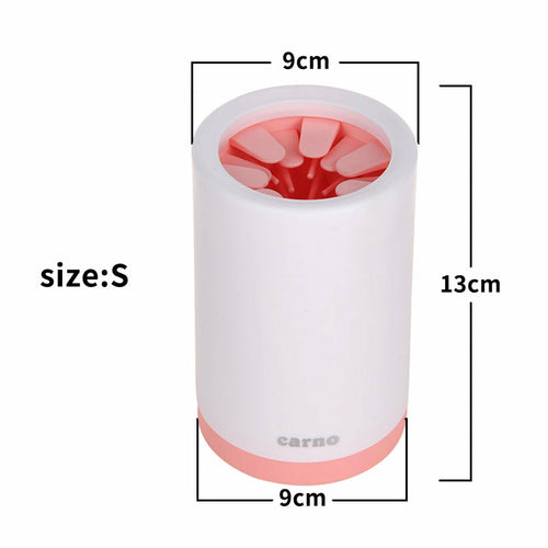 Portable Pet Paw Cleaner Cup with Soft Silicone Comb