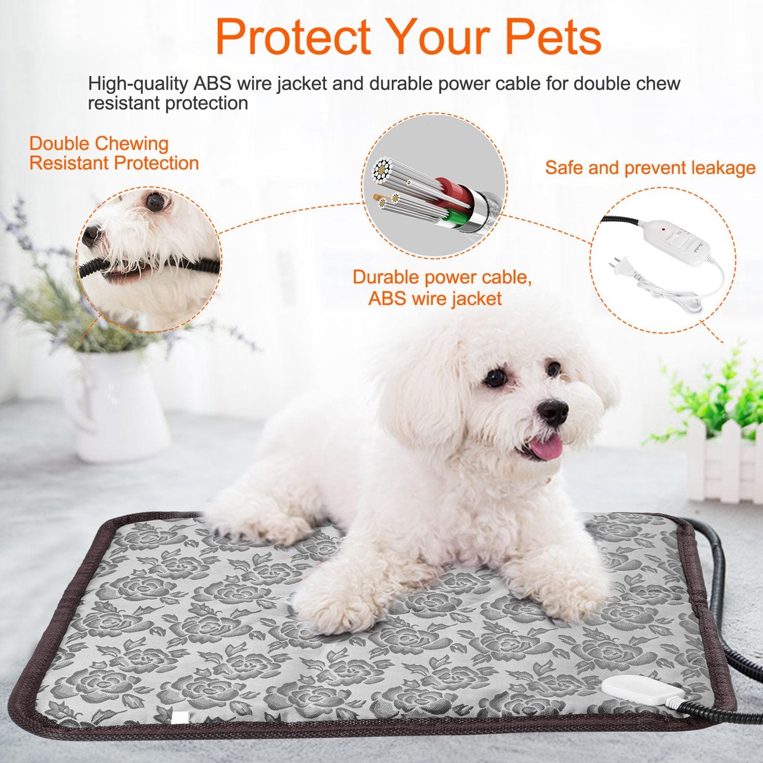 Pet Heating Pad – Waterproof Electric Warming Mat for Dogs & Cats