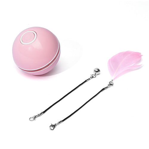 LED Laser Rolling Cat Toy Ball – Interactive Electronic Pet Toy