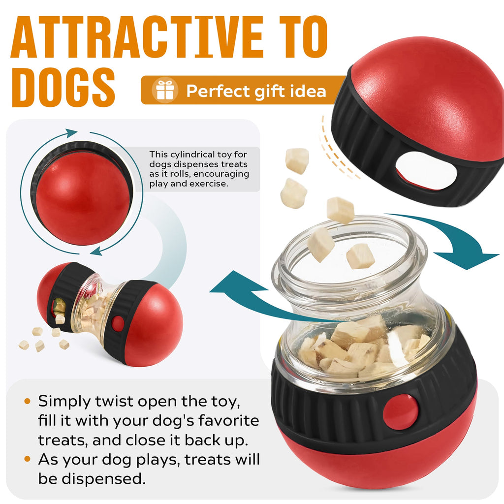 Dog Puzzle Toy – Adjustable Treat Dispensing Ball | Slow Feeder & Enrichment Toy for Dogs