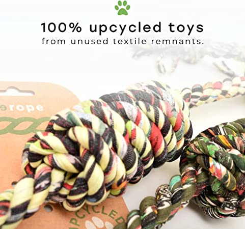 ReRope Large Looper Upcycled Fabric Rope Dog Toy