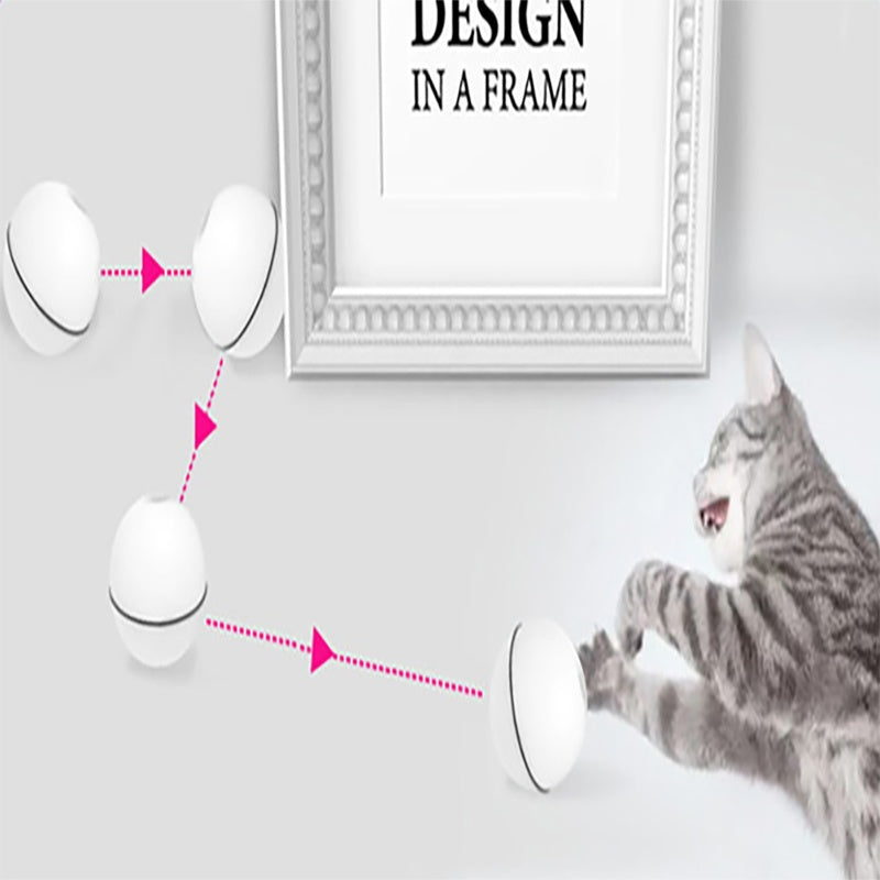 LED Laser Rolling Cat Toy Ball – Interactive Electronic Pet Toy