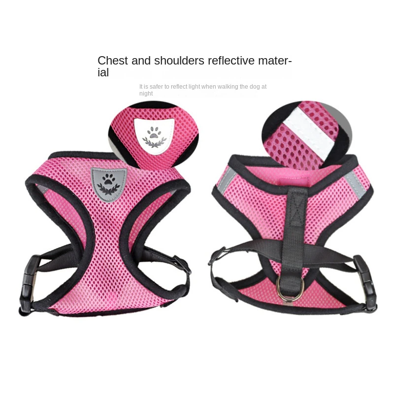 Adjustable Reflective Pet Harness & Leash Set – S/M/L/XL