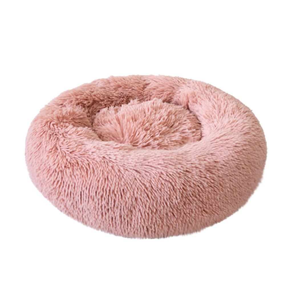 Donut Cuddler Round Dog Bed – Ultra Soft Calming Pet Kennel