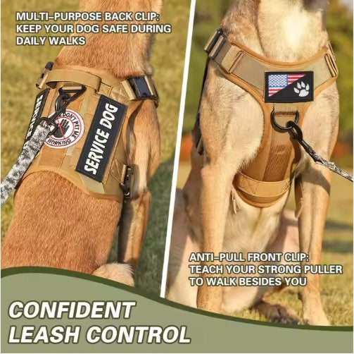 Tactical Service Dog Harness Vest – Adjustable, Breathable & Durable