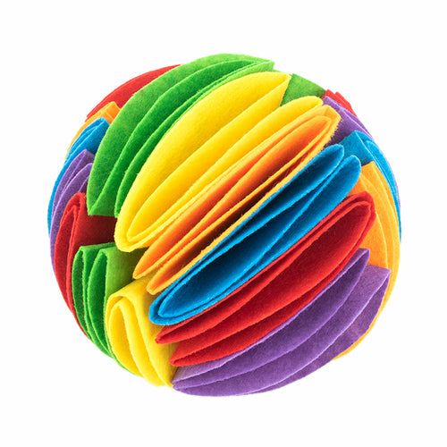 Foldable Dog Snuffle Ball – Interactive IQ Training Toy
