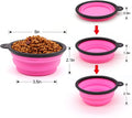 Foldable Dog Bowl Set of 5 – Portable 5" Silicone Travel Bowls