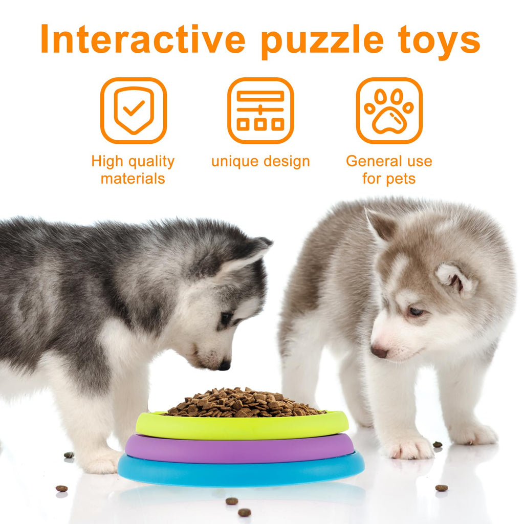 3-in-1 Interactive Slow Feeder Bowl for Dogs & Cats – Lick Mat, Puzzle & Feeder
