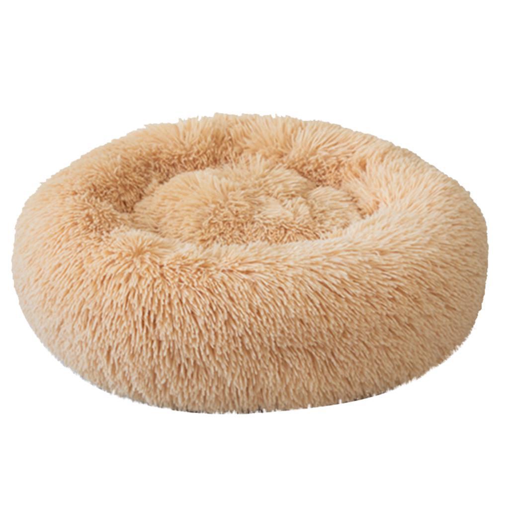 Donut Cuddler Round Dog Bed – Ultra Soft Calming Pet Kennel