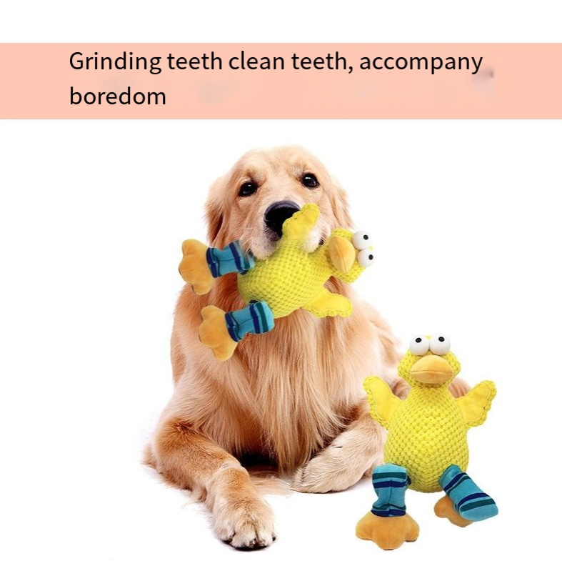 Bite-Resistant Plush Dog Toy – Squeaky Cute Animal Chew Toy for Dogs