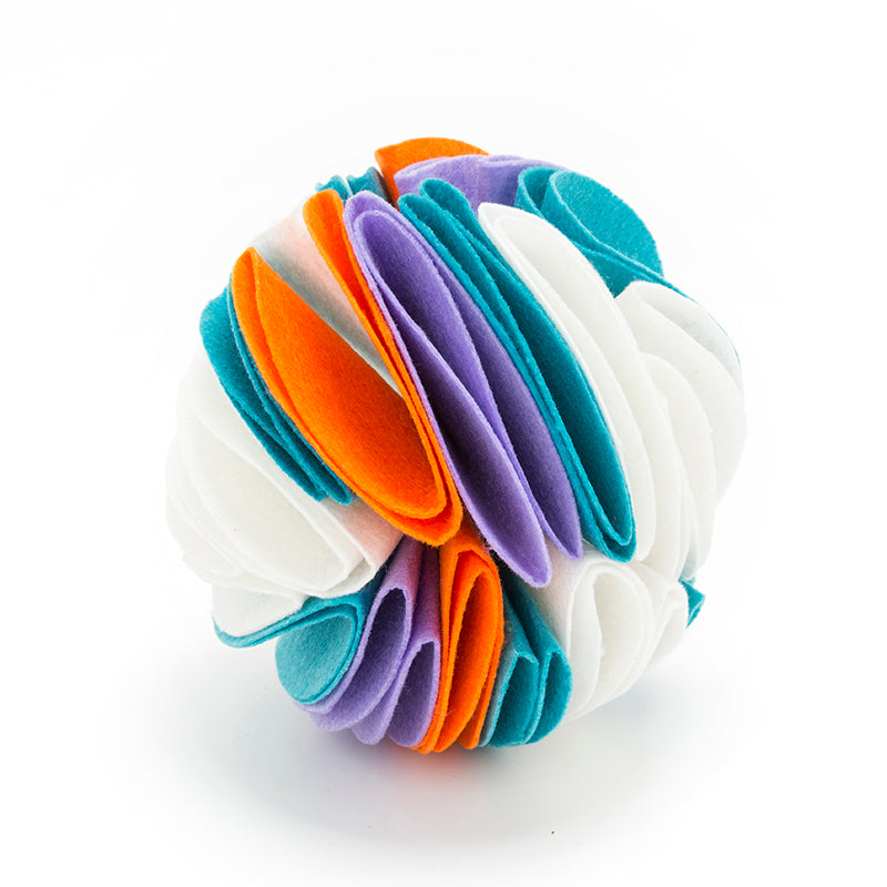 Foldable Dog Snuffle Ball – Interactive IQ Training Toy