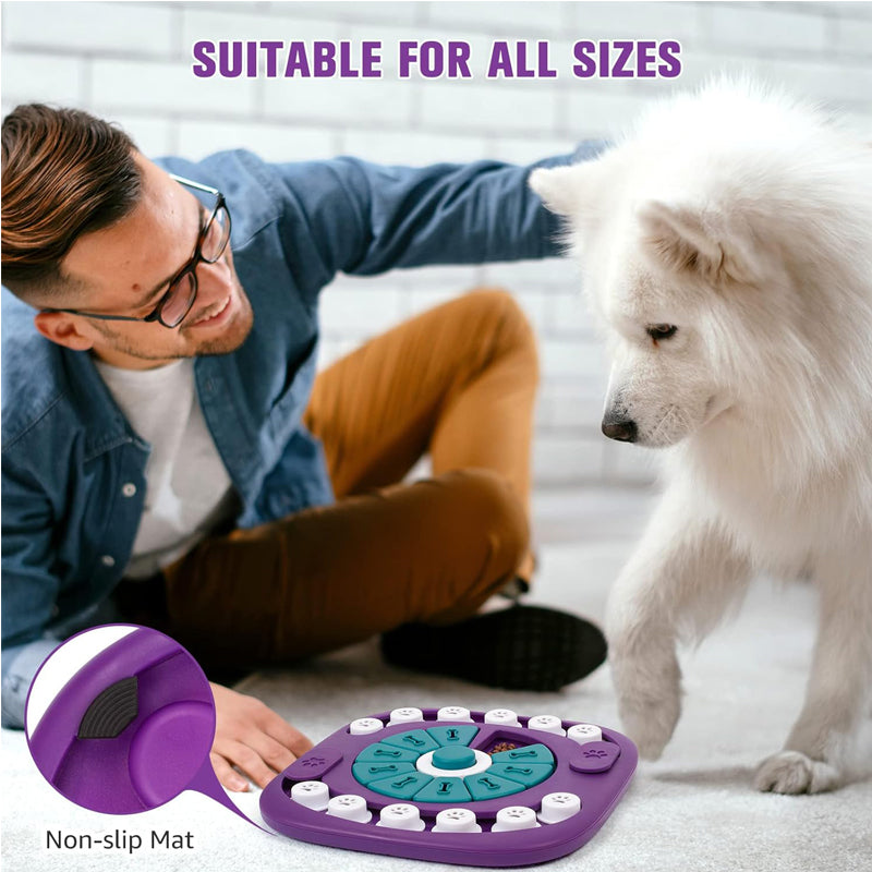Interactive Dog Puzzle Toy – Treat Enrichment Game for Small, Medium & Large Dogs