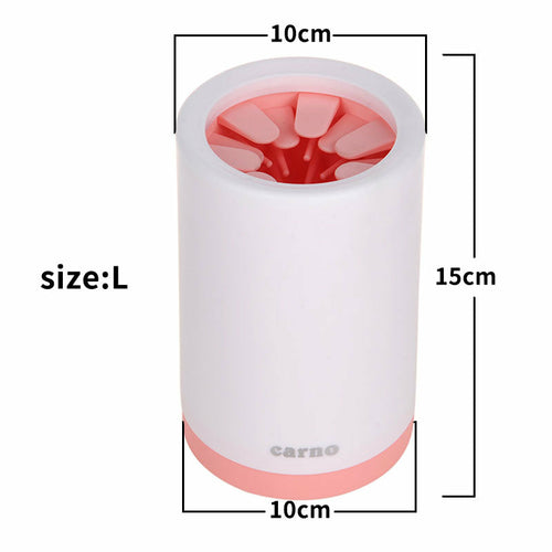 Portable Pet Paw Cleaner Cup with Soft Silicone Comb