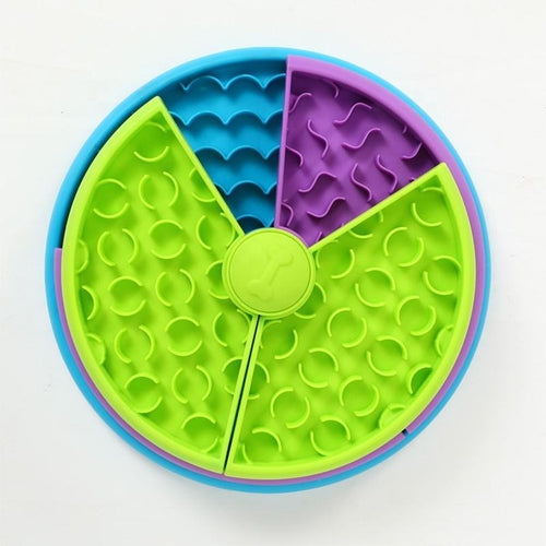 3-in-1 Interactive Slow Feeder Bowl for Dogs & Cats – Lick Mat, Puzzle & Feeder