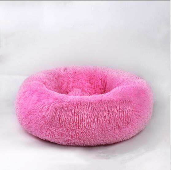 Donut Cuddler Round Dog Bed – Ultra Soft Calming Pet Kennel