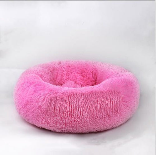 Donut Cuddler Round Dog Bed – Ultra Soft Calming Pet Kennel