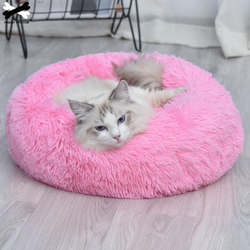 Donut Cuddler Round Dog Bed – Ultra Soft Calming Pet Kennel