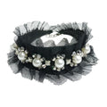 Lila Deco Collar – Rhinestone & Pearl Dog Collar