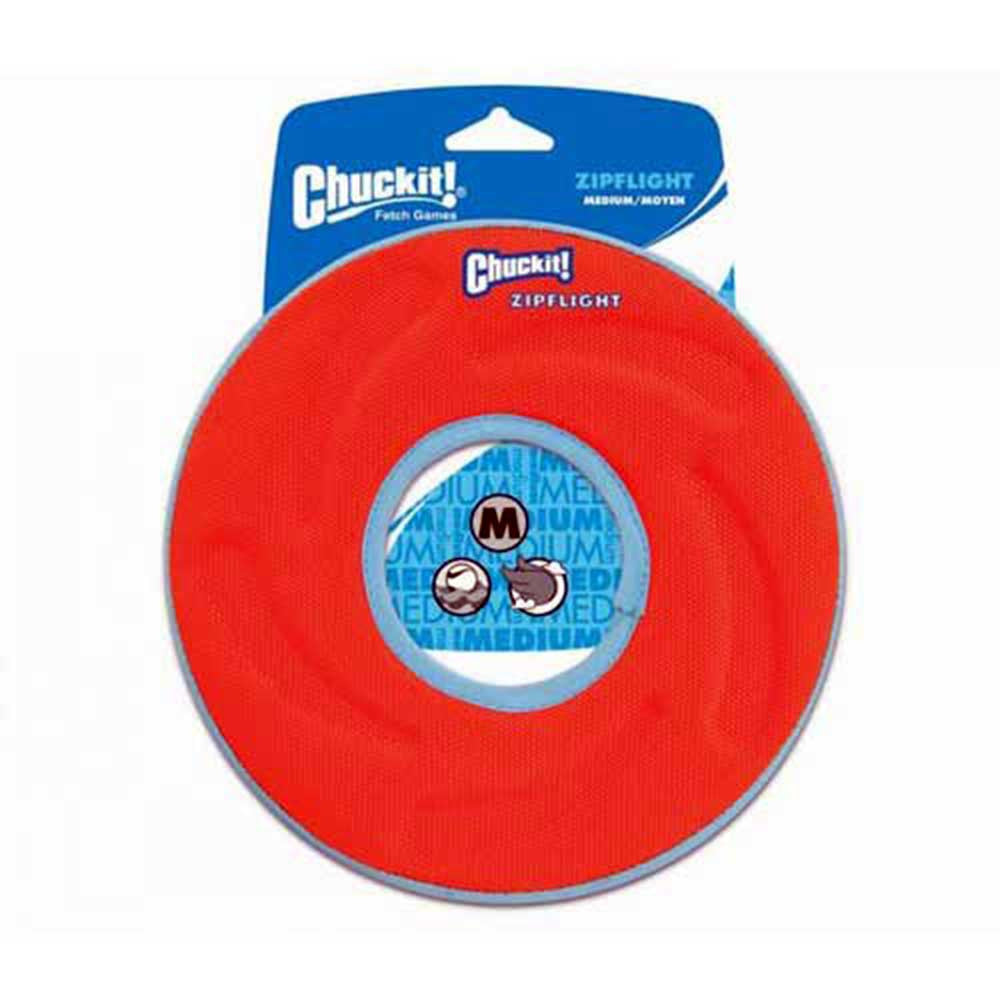 Chuckit! Zipflight Dog Frisbee – Soft Flying Disc Toy, Medium 8"