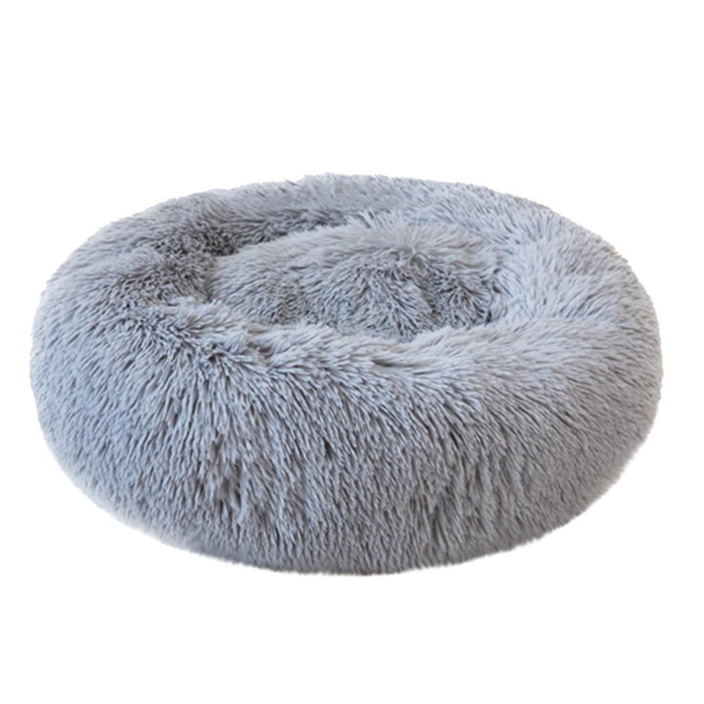 Donut Cuddler Round Dog Bed – Ultra Soft Calming Pet Kennel