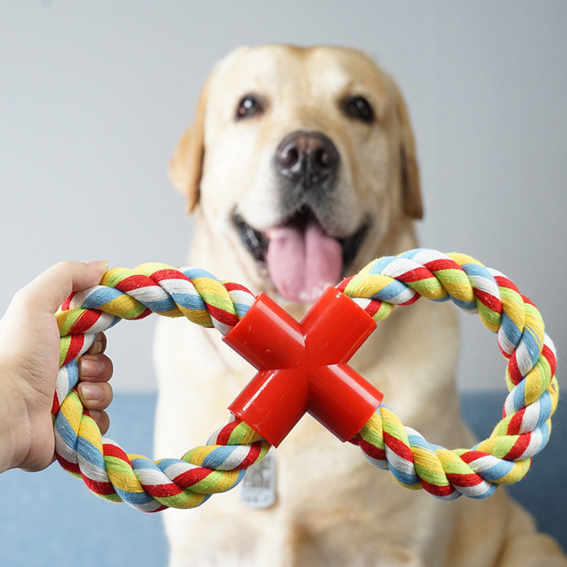 Durable Cotton Rope Dog Toy – Bite Resistant Chew & Tug Toy for Dogs