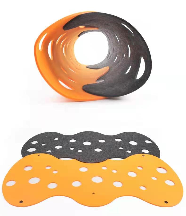 Collapsible Felt Cat Tunnel Toy with Interchangeable Accessories - My Pet Spot