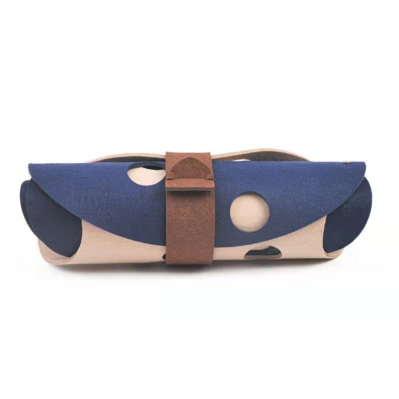 Collapsible Felt Cat Tunnel Toy with Interchangeable Accessories - My Pet Spot
