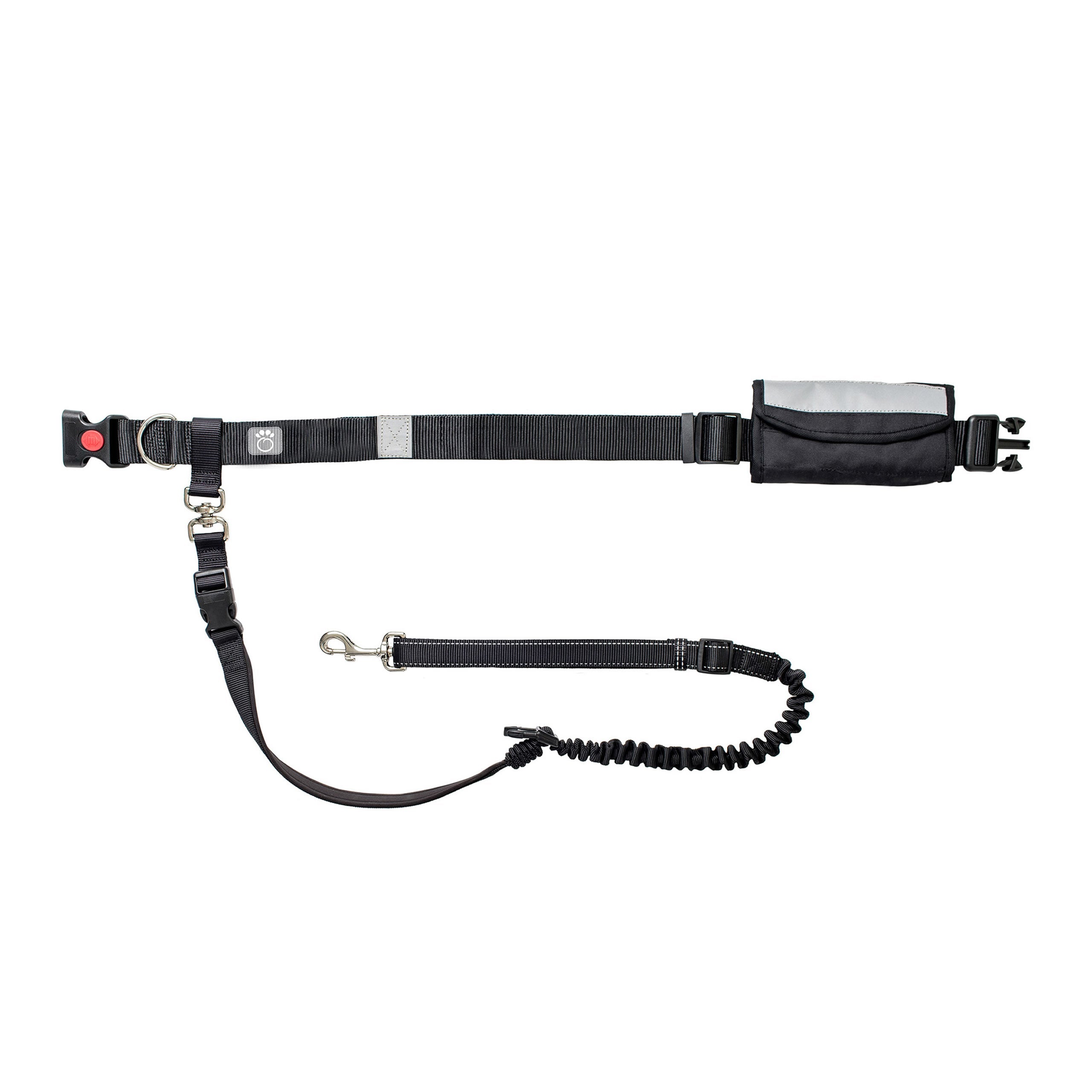 Hands-Free Waist Belt & Bungee Dog Leash - Running & Hiking