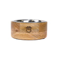 Handcrafted Mango Wood Pet Bowl – Elevated Feeder for Dogs & Cats
