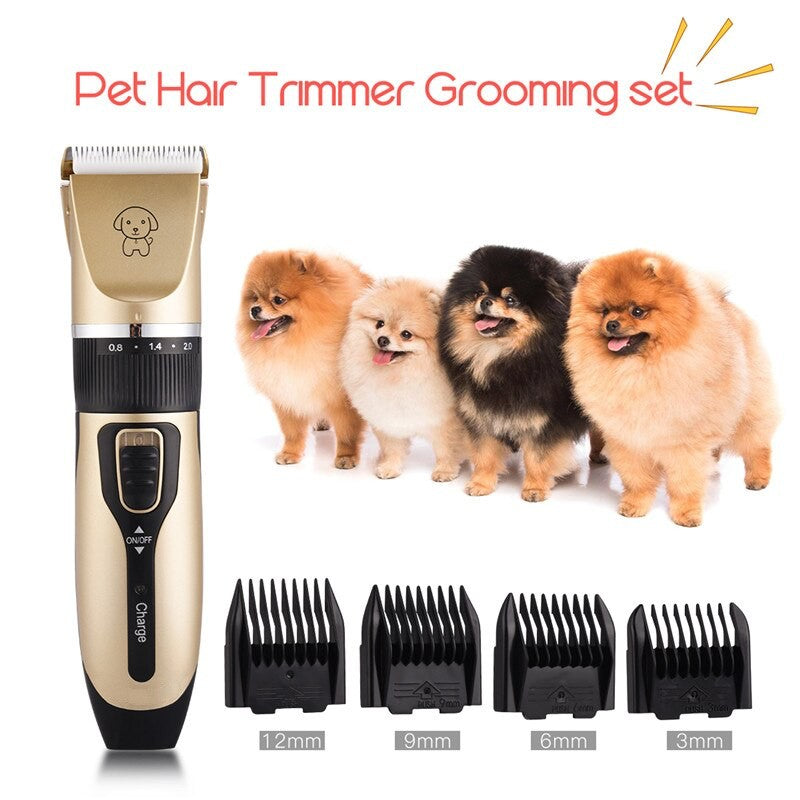 Professional Pet Grooming Clippers & Trimmer Set – Quiet, Cordless & Rechargeable