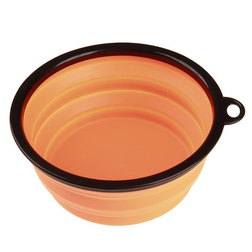 Collapsible Silicone Dog Bowl – Portable 350ml Travel Bowl