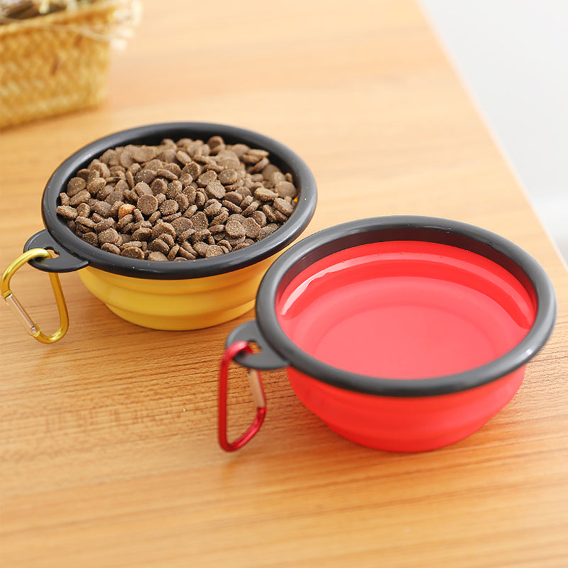 Collapsible Silicone Dog Bowl – Portable 350ml Travel Bowl