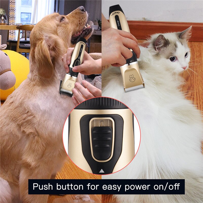 Professional Pet Grooming Clippers & Trimmer Set – Quiet, Cordless & Rechargeable