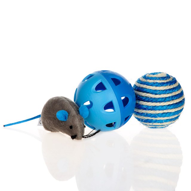 Funny Cat Toy – Mouse Bell & Sisal Ball Interactive Toy for Cats
