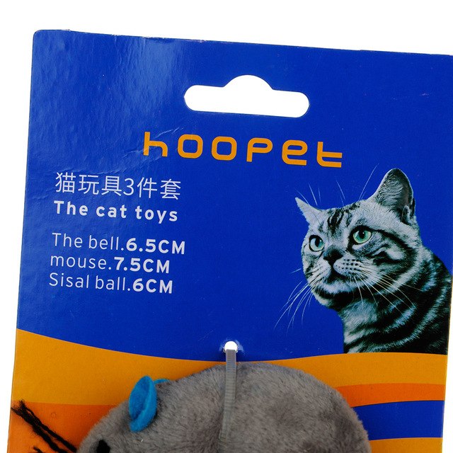 Funny Cat Toy – Mouse Bell & Sisal Ball Interactive Toy for Cats