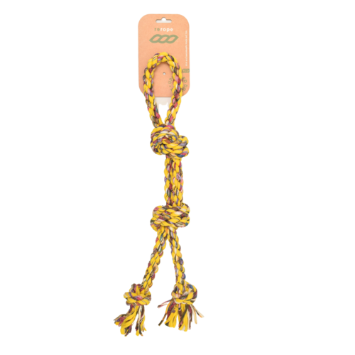 ReRope Large Looper Upcycled Fabric Rope Dog Toy