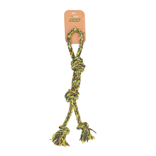 ReRope Large Looper Upcycled Fabric Rope Dog Toy