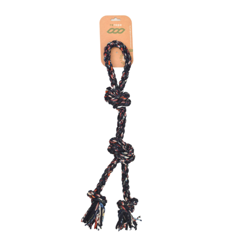 ReRope Large Looper Upcycled Fabric Rope Dog Toy