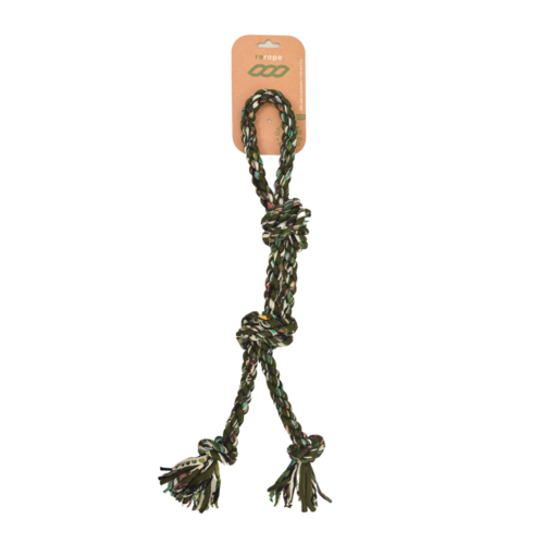 ReRope Large Looper Upcycled Fabric Rope Dog Toy